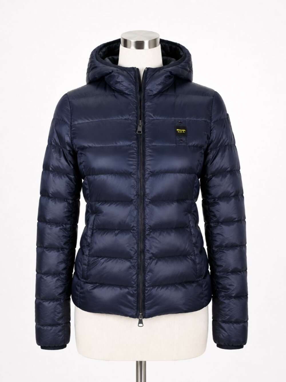 Blauer USA 90/10 Duck Down Nylon Hooded Puffer Jacket Black | XS